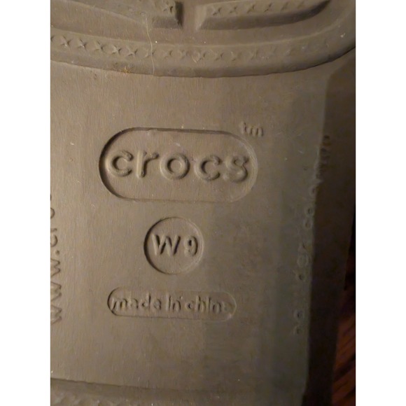 Crocs Women's Size 9 Brown Rubber Slip-on Sandals Slides #10386 EUC Casual - Picture 5 of 8
